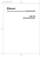 Sherwood RX-770-Owners-Manual 